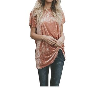 FLO Velvet Short Sleeve Top